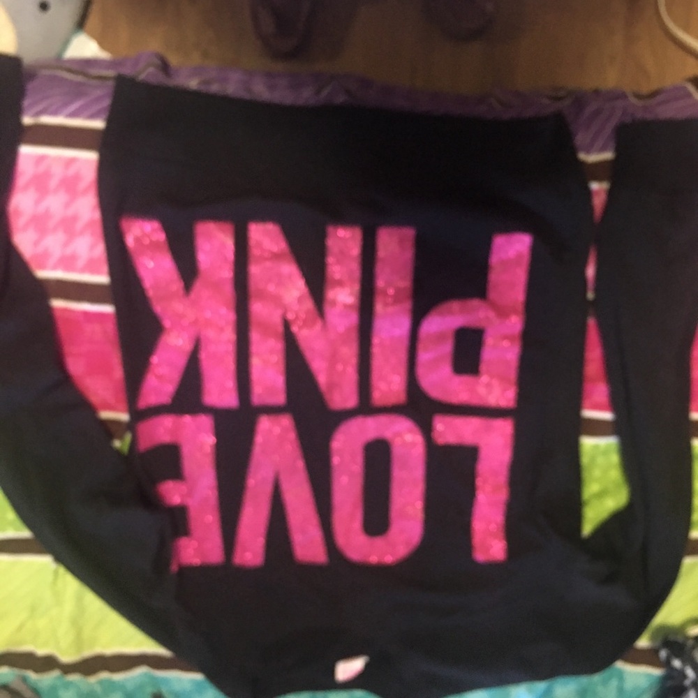 Two Victoria secret pink crew necks